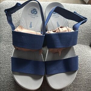 Cloudsteppers by Clarks Women's Blue Strap Sandals